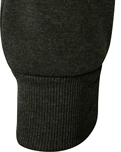 RANGE Boys Basic Solid Fleece Jogger Active Pants with Pockets, Charcoal, Size Medium / 10-12'