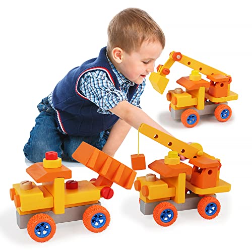 Car Toys for 35 Year Old Boys,Montessori Take Apart Car Toys for Kids