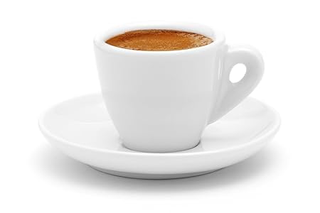 Business Coffee Dickwandige Espressotassen Ristretto Autentico, weiß aus Porzellan, 6 Stück