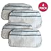 Crucial Vacuum Replacement Mop Pads - Compatible with Black & Decker Part # SMP20 Steam Mop - Microfiber Mop Pads Models - Ideal for Lightweight, Washable, Reusable for Floors, Surfaces (4 Pack)