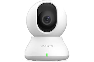 Security Camera 2K, blurams Baby Monitor Dog Camera 360-degree for Home Security w/ Smart Motion Tracking, Phone App, IR Nigh