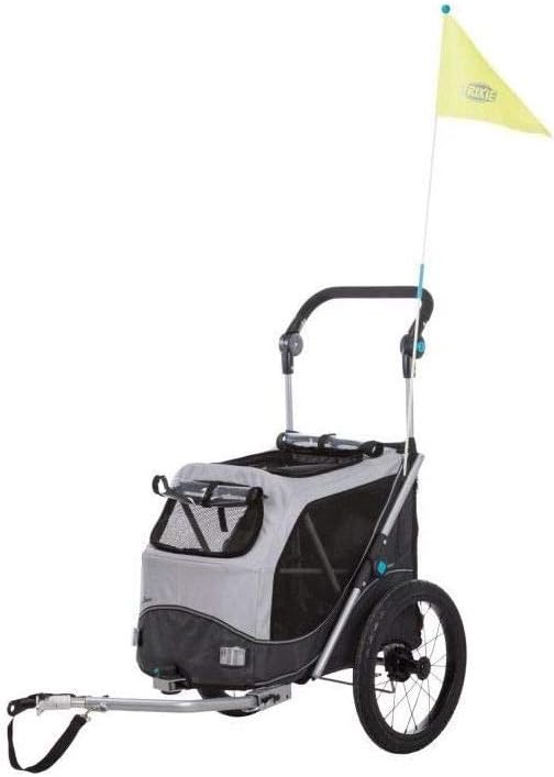 TRIXIE dog trailer for bicycles 18.1 × 19.7 × 26.4 inches up to 48.5 lbs