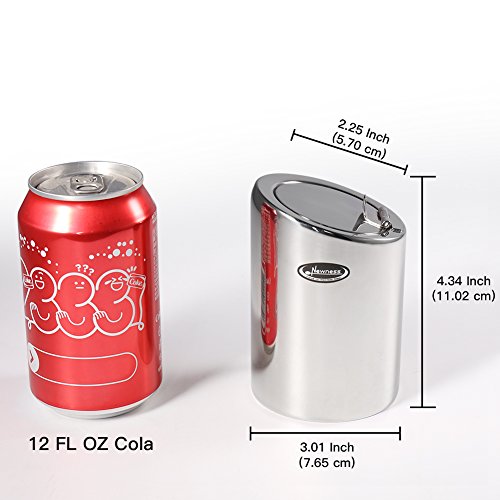 2 Newness+Stainless+Steel+Cigarette+Tabletop