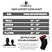 Knee Sleeve Package (Pack of 4) - Knee Compression Sleeve (1 Pair) & FREE Knee Braces (1 Pair) - Patella Knee Support Straps Sleeves - Knee Arthritis Brace & Pain Relief Strap (Black, Medium)