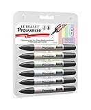 LETRASET Pastel Tones Pro Marker, Set of 6