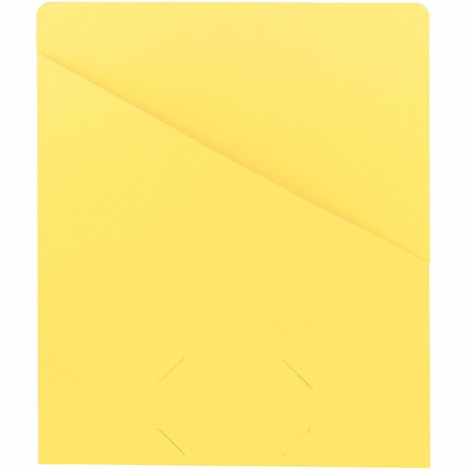 Smead Organized Up Slash File Jacket, Letter Size, Yellow, 25 per Pack (75434)
