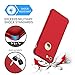iPhone 8 Case, iPhone 7 Case, with[ Tempered Glass Screen Protector] ORETech 360° Full Body Shockproof Protection Cover Ultra-Thin Hard PC + Soft Rubber Silicone for iPhone 7/8-4.7''- Red