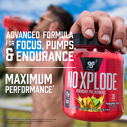 Bsn N O Xplode Pre Workout Supplement With Creatine Beta Alanine And Energy Flavor Fruit Punch 60 Servings Pricepulse