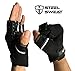 Steel Sweat Workout Gloves - Best for Gym, Weightlifting, Fitness, Training and CrossFit - Made for Men and Women who love Weightlifting & Exercise – RUE Black Large