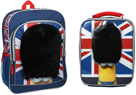 Despicable Me Minions British Royal Guard Backpack and Matching Lunch Kit