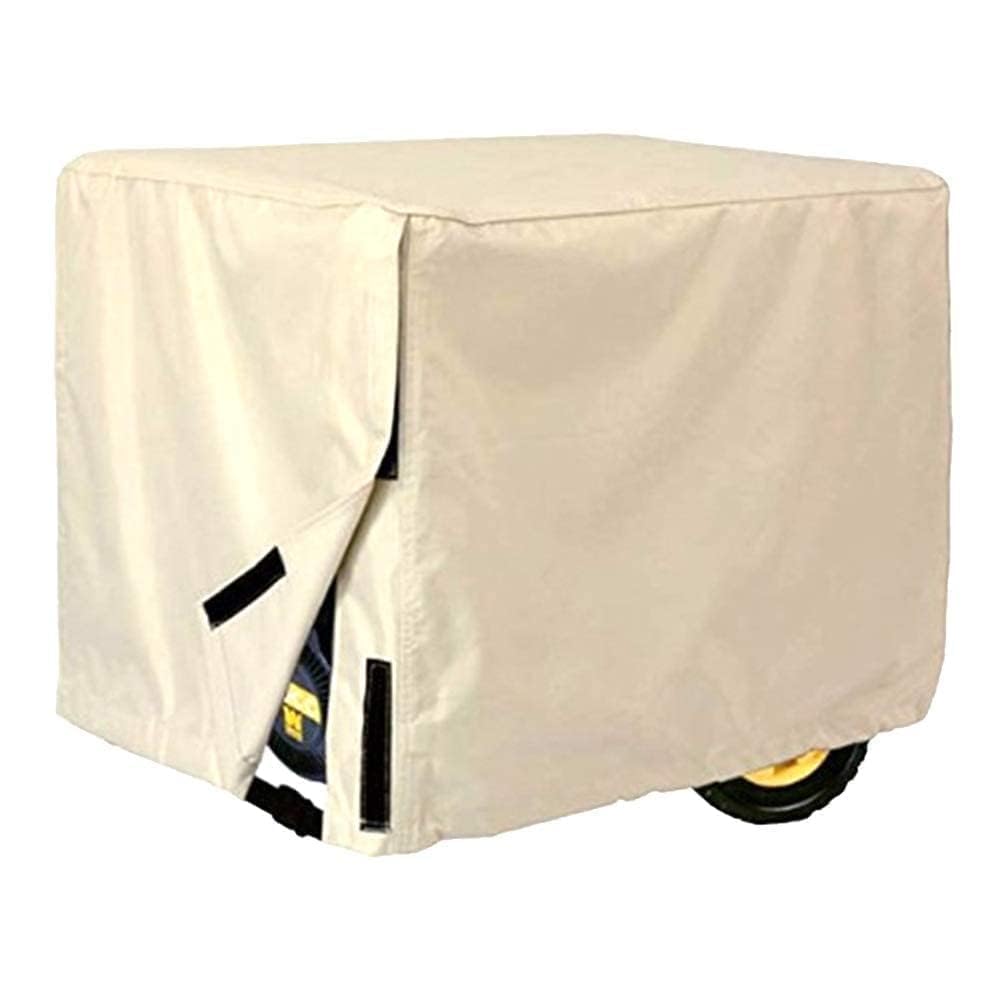 Universal Generator Cover, 35 x 26 x 28in 210D Electric Generator Cover Outdoor Storage Cover Polyester Taffeta for Generator Protection, Beige