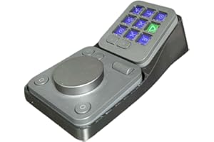 Flipped Vertical Dock Stand Compatible with Logitech MX Creative Console, Ergonomic Dial-Over-Keypad Layout, Cable Management
