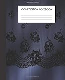 Composition Notebook: Faux Glam Gems & Jewels Satin College Ruled Notebook Lined School Journal