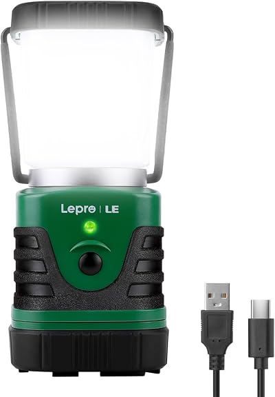 Lepro 1000 Lumen Rechargeable Camping Lantern 4 Modes 4400mAh Power Bank