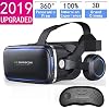 VR Headset with Remote Controller,HD 3D VR Glasses Virtual Reality Headset for VR Games & 3D Movies, VR Headset for…
