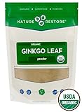 Nature Restore Organic Ginkgo Biloba Leaf Powder, 226 grams