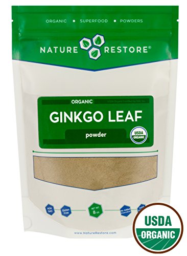 Nature Restore Organic Ginkgo Biloba Leaf Powder, 226 grams Nature Restore Organic Ginkgo Biloba Leaf Powder, 226 grams