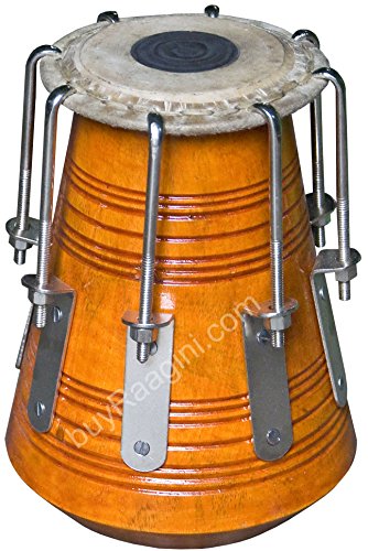 Maharaja Musicals Bengali Khol/Dayan, Tuned by MKS, High Pitch Mahogany Wood Dayan - Tabla, Tuneable to Upper C, Concert Quality, Tabla Drum Instrument (PDI-DIA) - Thumbnail 2