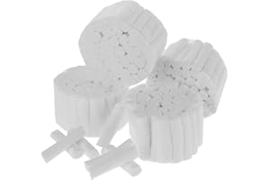 BCOATH 200pcs Cotton Rolls for Tattooing Lips and Oral Bleed Plugs High Absorbent Cotton for Nosebleed