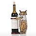 Tooarts Cat Wine Holder Cork Metal Wine Barrel Cork Storage Cage Table Cork Container Ornament
