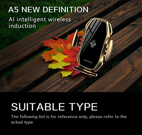 image for KMI CHOU A5 Phone Holder for Car,Automatic Clamping IR Intelligent Wir