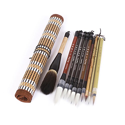 Shanlian Hubi Writing Brush Chinese Calligraphy Brush Set Kanji