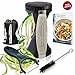 Premium Vegetable Spiralizer Bundle - New 4-Blade Spiral Slicer with Ceramic Peeler - Zucchini Pasta Spaghetti Maker