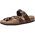 CUSHIONAIRE Women's Luna Cork Footbed Sandal With +Comfort