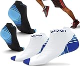 Physix Gear Sport Compression Running Socks for Men & Women - Best Athletic Low Cut Socks with No Show Ankle Design - Premium Quality Stitching All Day Comfort - Boost Stamina Circulation & Recovery