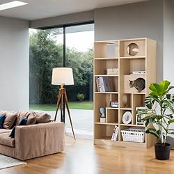 VIHLCYDA Modern Cat Tree Bookshelf - Stylish