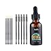 Pure Castor Oil,Mabox Eyelash Serum Advanced Eyelash Grower Eye Makeup Body Essential Oils with 10 Eyelash Brushes