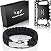 Multi Tool Everyday Carry Survival Kit - Gadgets for Men Tactical Survival Gear w/Paracord Bracelet + Credit Card Tool | Birthday Gifts for Men, Men's Christmas Stocking Stuffer, Father's Day Gift