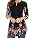 Forthery Women Blouse 3/4 Sleeve Floral Tunic Tops Summer Shirts Clearance Sale