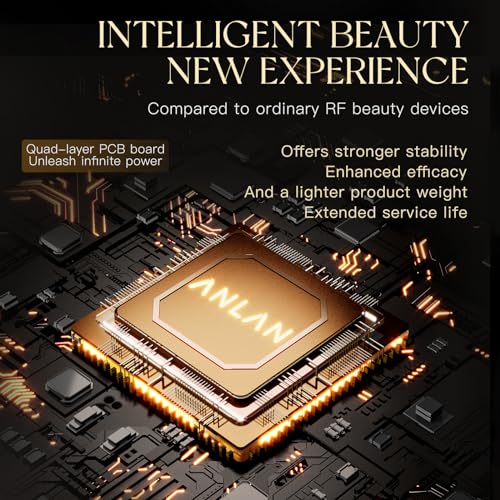 ANLAN Radiofrequency Facial Massager 18K Gold Anti-Wrinkle Professional Anti-Ageing Sensitive Skin Available