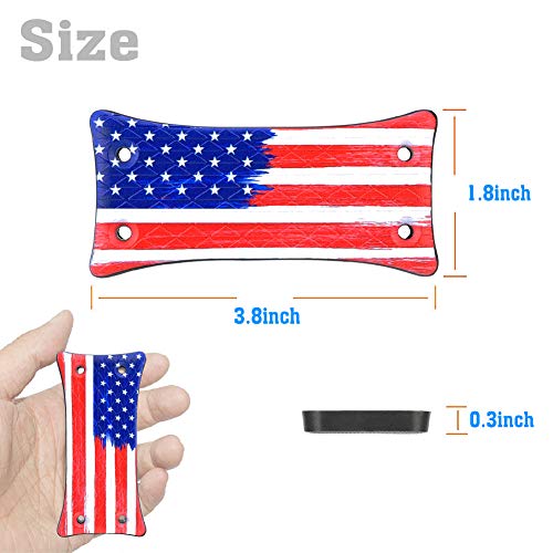 Gun Magnet Mount [2-Pack],Rubber Coated Gun Holder for Pistol,Handgun,Shotgun,Rifles, Revolvers, Safe, Hunting, Firearm Accessories, Using in Car, Truck, Wall, Desk, Vehicle and Home - U.S. Flag - Thumbnail 5