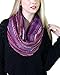 Anika Dali Festival Bliss Shimmer Infinity Scarf, Boho Loop Shawl (Purple Bliss)