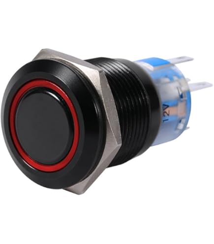 Interruptor De Botón Momentáneo Impermeable Spdt Dpdt On/off Metal