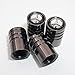 US85 Mercedes Benz Logo Emblem Auto Car Wheel Tire Air Valve Caps Stem Cover Accessories Decoration Birthday Gift (Black Chrome)