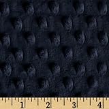 Shannon Minky Cuddle Dimple Navy Fabric By The Yard