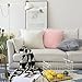 Home Brilliant Euro Pillow Sham 26x26 Pillow Cover Plush Fuzzy Faux Fur, 26 x 26 inches, 66x66cm, Grey