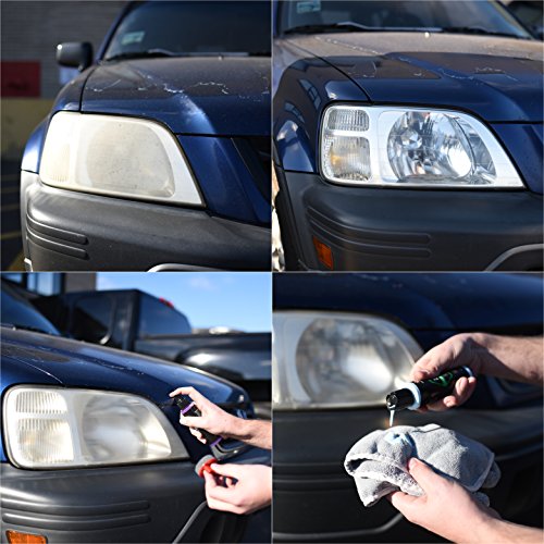 TriNova Headlight Restoration Kit for All Makes and Models, Restore