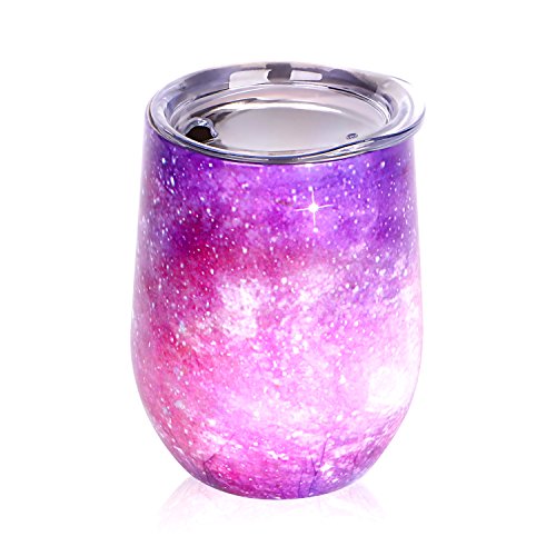 12 oz Insulated Stemless Glass,Stemless Wine Glass,Wine Tumbler, Exclusive for Home, Office,Perfect for Wine,Coffee, Drinks,Champagne,Cocktails