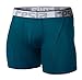 TSLA Men's Breathable Underwear, Performance Cooling Mesh Boxer Briefs, Open Fly Trunks with Pouch, Fly-Front 6inch 2pack Green/Green, Medium