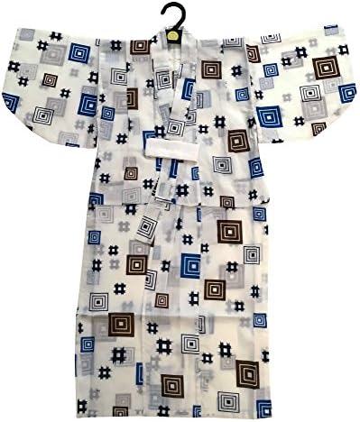 Easy Wearing Boys Yukata, Kimono Japan White
