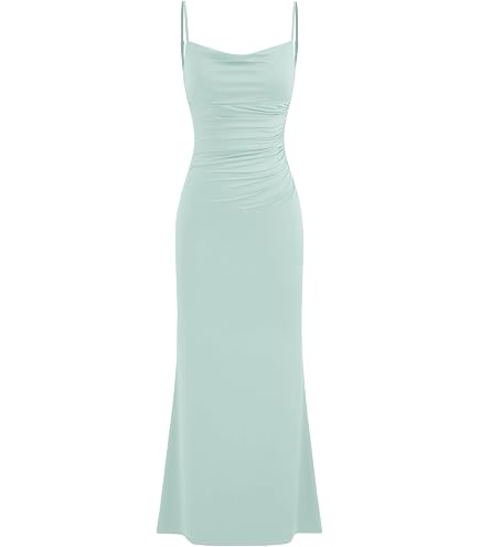 cowl neck ruched backless maxi dress CIDER Summer Bodycon Dress Elegant Dresses High Waist Slim Fit Pink : Clothing, Shoes & Jewelry Slim Fit Light Grey Size:Custom measurements > 11 $40 general color 5% Elastane) 157cm total
