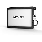 WEYNERY Ski Pass Holder for Goggle Straps with Clip for Zippers and Gear | Curved holder for goggle straps with a side loop and metal clip for zippers, backpacks or gear; open frame for easy scanning