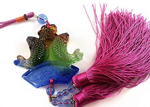 Feng Shui Liu Li Chinese Carp (Lucky Fish) Symbols Abundance