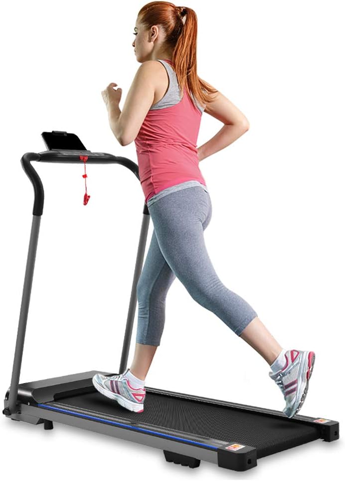 Folding Treadmill Electric Walking Running Machine with Digital Monitor Walking Jogging Machine for Home/Office Use