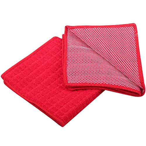 Kleanner SUPER PREMIUM Microfiber Kitchen Dish Cloth With Polyster Mesh