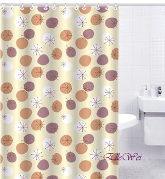 Amazon Com Elleweideco Bisque With Purple Brown White Circles
